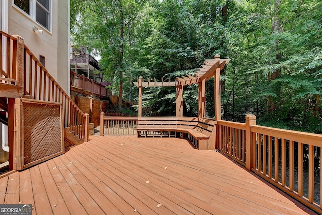 view of deck
