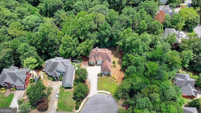 drone / aerial view featuring a residential view