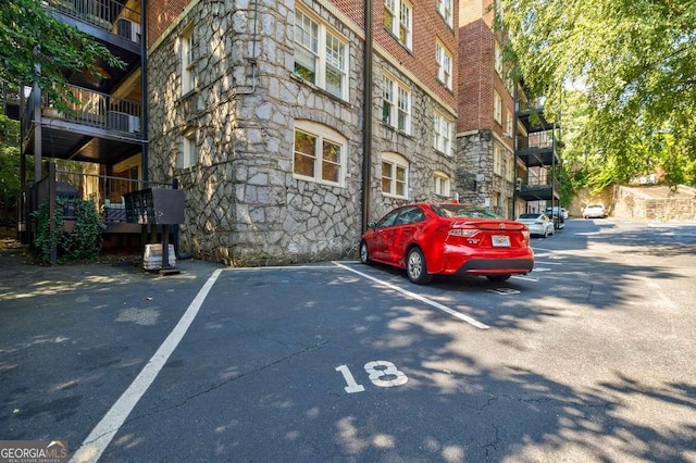 view of uncovered parking lot