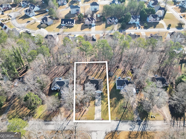 birds eye view of property featuring a residential view