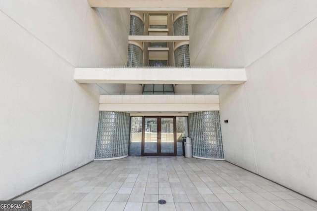 view of exterior entry with french doors