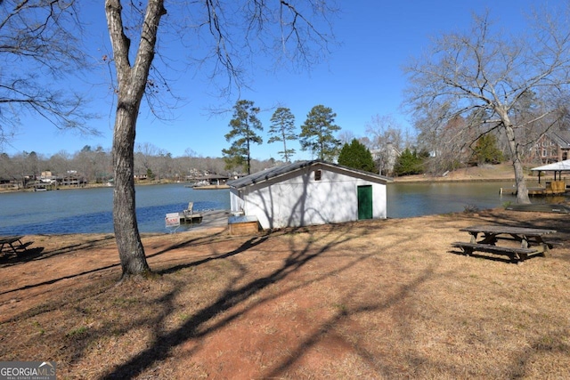 160 Cold Branch Rd, Eatonton, GA 31024 - view of yard with a water view