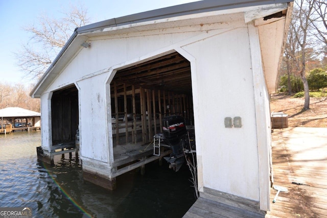 160 Cold Branch Rd, Eatonton, GA 31024 - view of outdoor structure featuring a water view