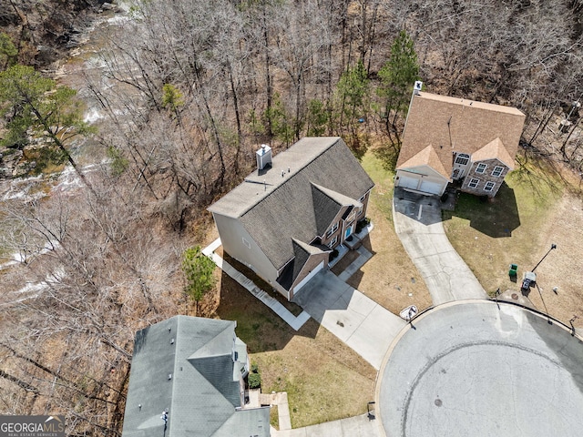 birds eye view of property