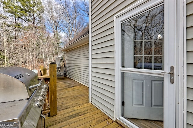 95 Volunteer Ln, Murphy, NC 28906 - wooden deck featuring grilling area