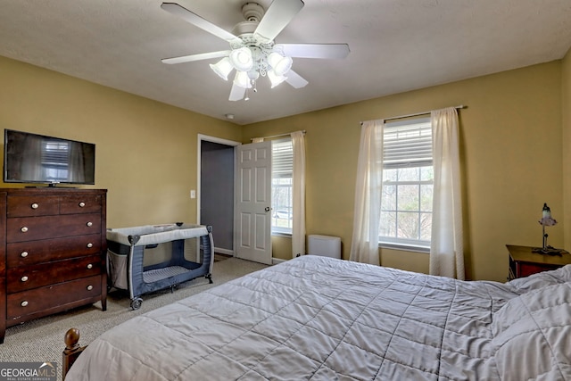 95 Volunteer Ln, Murphy, NC 28906 - carpeted bedroom featuring ceiling fan