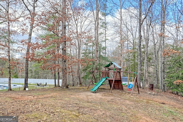 95 Volunteer Ln, Murphy, NC 28906 - view of yard with a playground