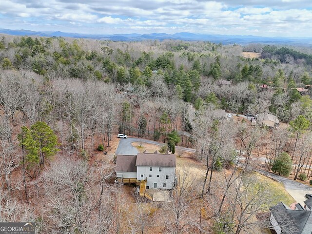 95 Volunteer Ln, Murphy, NC 28906 - aerial view with a mountain view and a wooded view