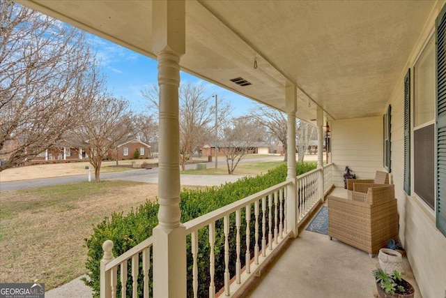 25 Wesley Trce SE, Cartersville, GA 30120 - view of patio / terrace with covered porch