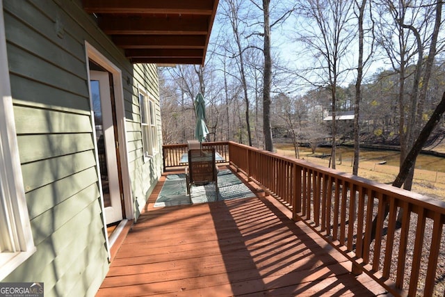 view of deck