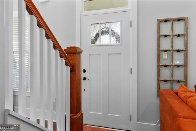 408 Davis St, Monroe, GA 30655 - entryway featuring stairs