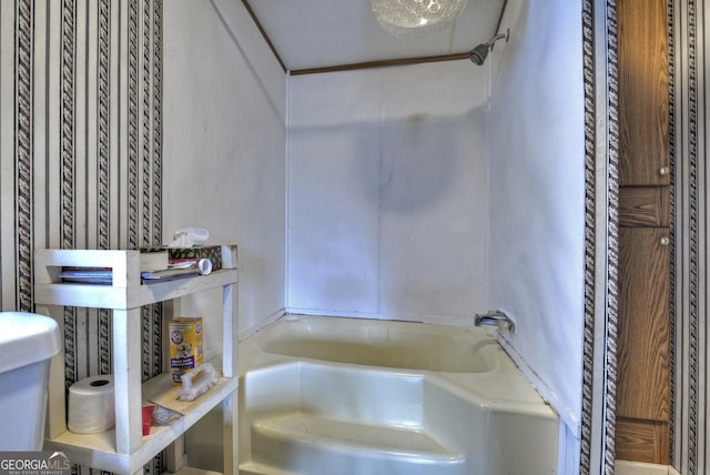 full bath featuring a tub and walk in shower