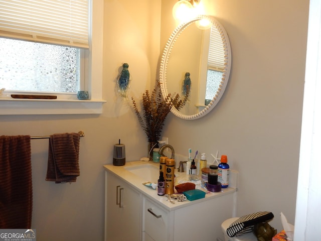 bathroom featuring vanity