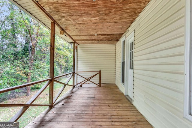 view of wooden terrace