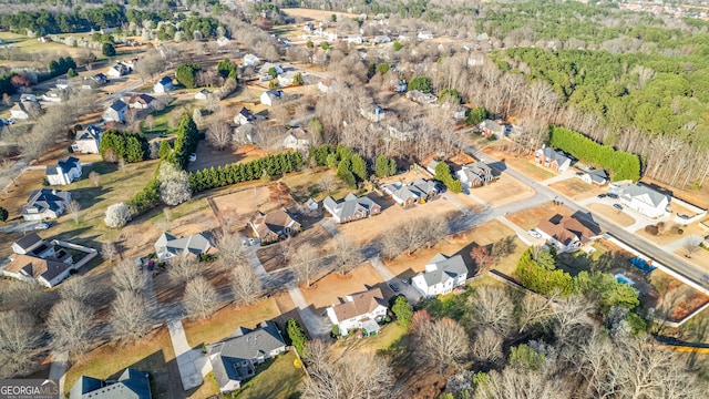 drone / aerial view featuring a residential view