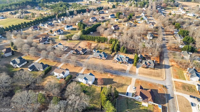 drone / aerial view featuring a residential view