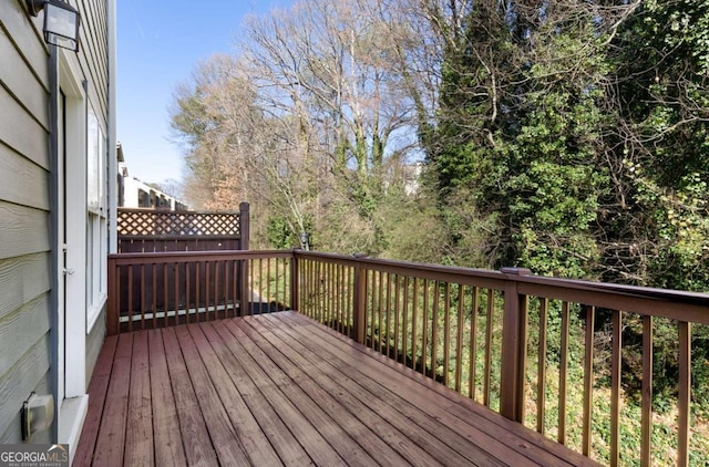 view of wooden terrace