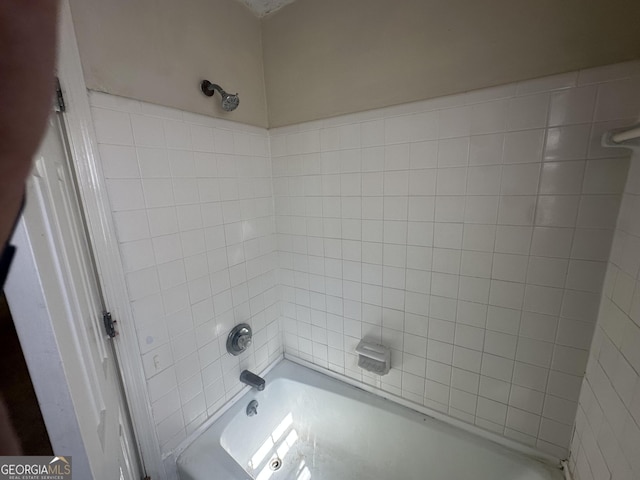 bathroom featuring bathing tub / shower combination