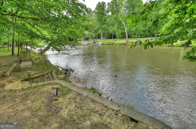 view of water feature