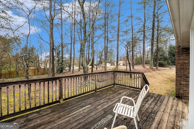 view of deck