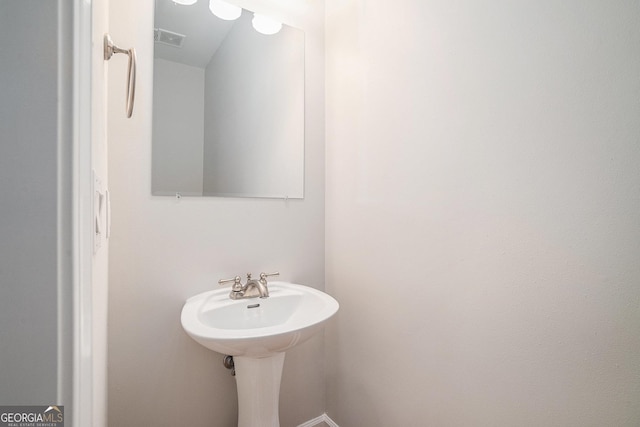 bathroom featuring visible vents