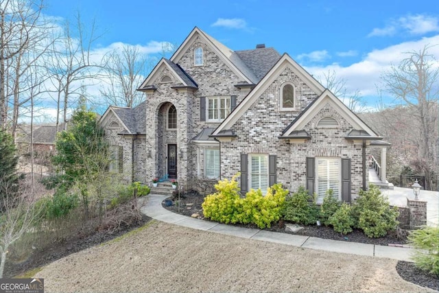 3845 Starboard Pt, Gainesville, GA 30506 - french country style house featuring brick siding