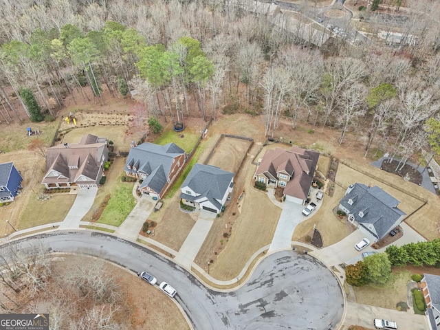 birds eye view of property featuring a residential view