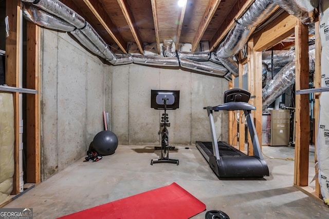 view of workout area