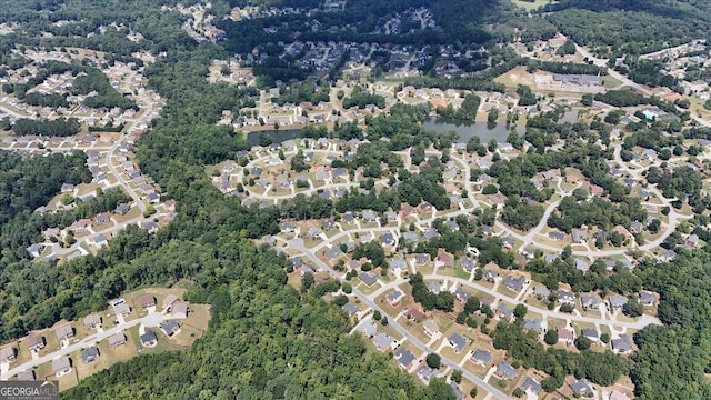 drone / aerial view featuring a residential view