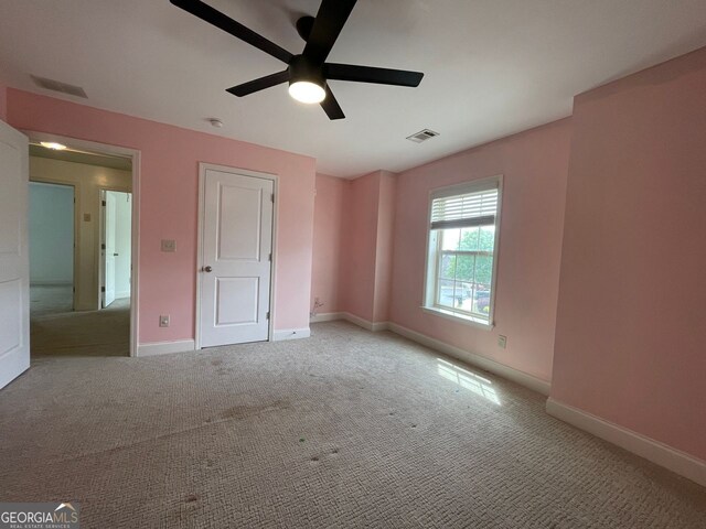 5928 Cobblestone Creek Cir, Mableton, GA 30126 - unfurnished bedroom with carpet flooring, visible vents, baseboards, and a ceiling fan