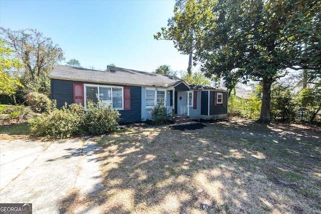 view of ranch-style house