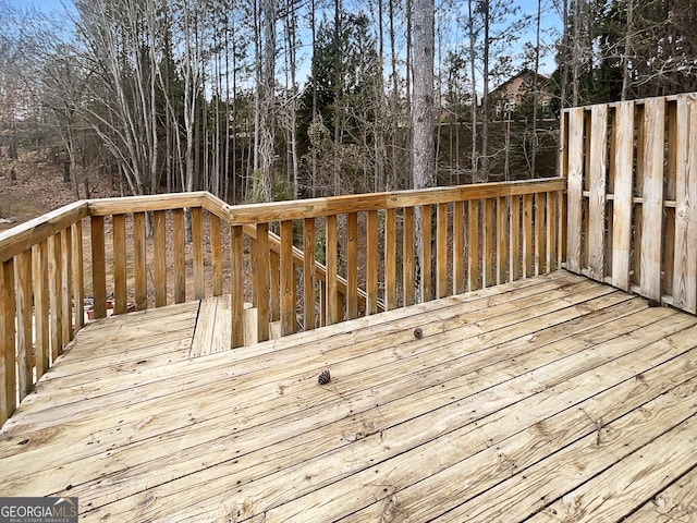 view of deck