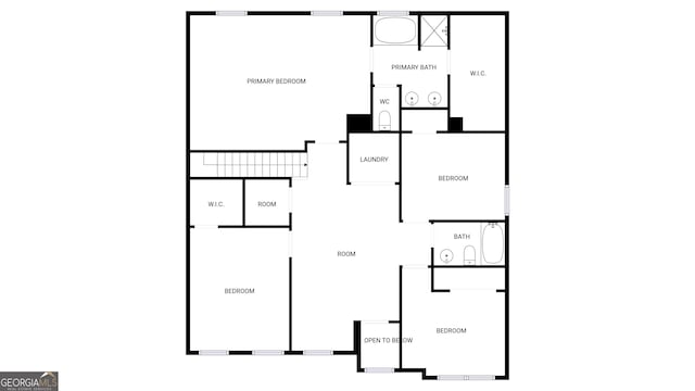 1181 Paramount Dr, Mcdonough, GA 30253 - view of home floor plan