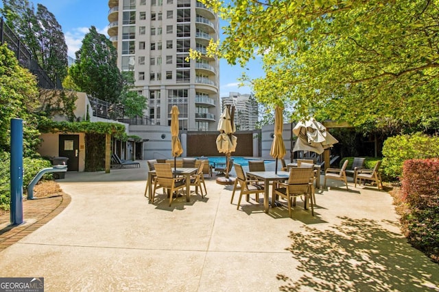 view of patio / terrace with outdoor dining area