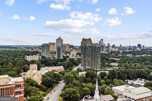 2660 Peachtree Rd NW Unit 14D, Atlanta, GA 30305 - view of city skyline with a tree filled landscape