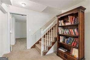 stairway with carpet