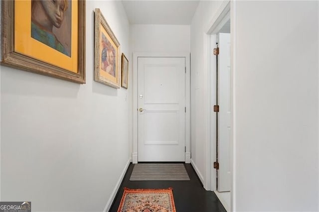 hall with baseboards