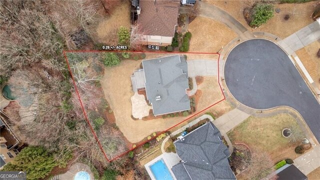 birds eye view of property