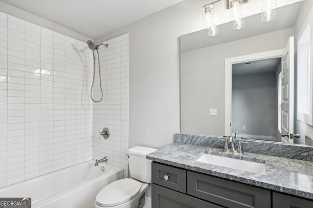 3119 Stonegate Dr SW, Atlanta, GA 30331 - full bath featuring toilet, vanity, and  shower combination