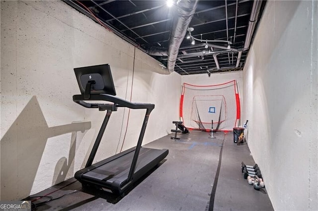 view of workout room