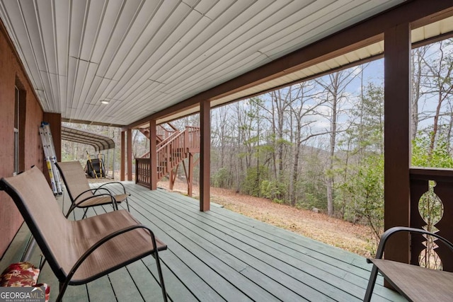 view of sunroom / solarium