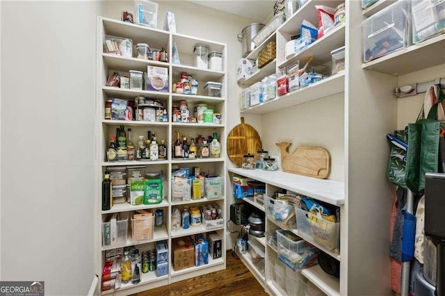 view of pantry