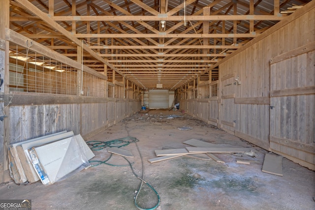 view of horse barn