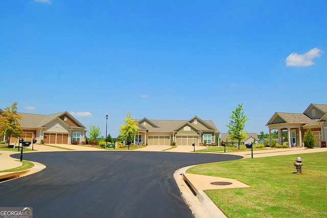 view of road with curbs