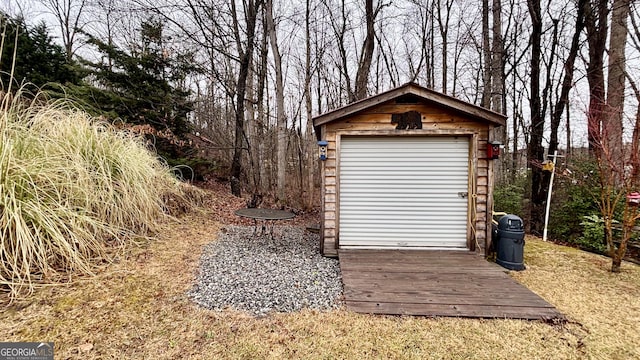 view of outbuilding with an outdoor structure