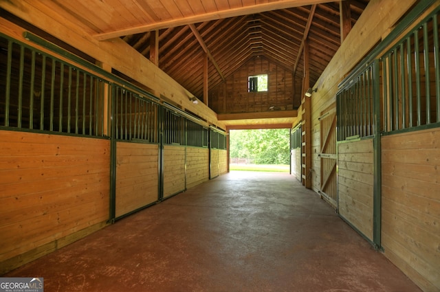 view of stable