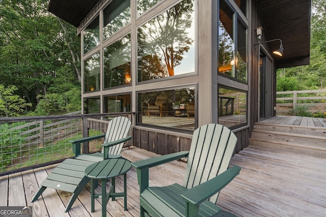 sunroom / solarium with plenty of natural light