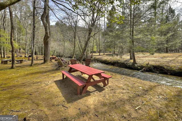 surrounding community featuring a view of trees