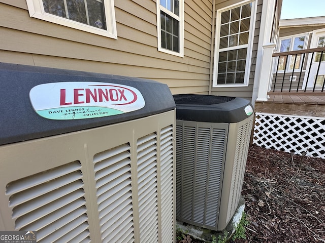 exterior details with central AC unit