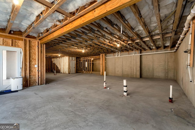 view of basement